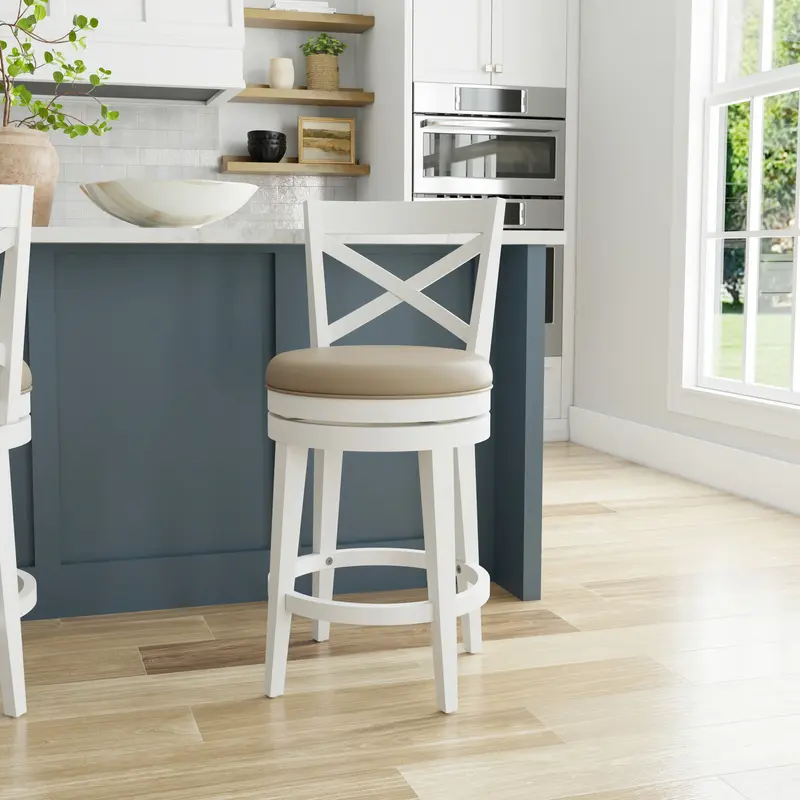 NEW - Costco - Hillsdale Grace Stool, White, 2-Pack - Retail $164 - Image 2