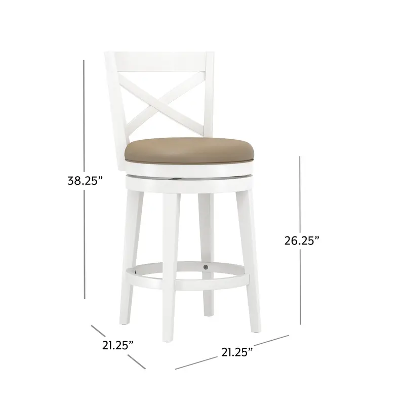 NEW - Costco - Hillsdale Grace Stool, White, 2-Pack - Retail $164 - Image 4