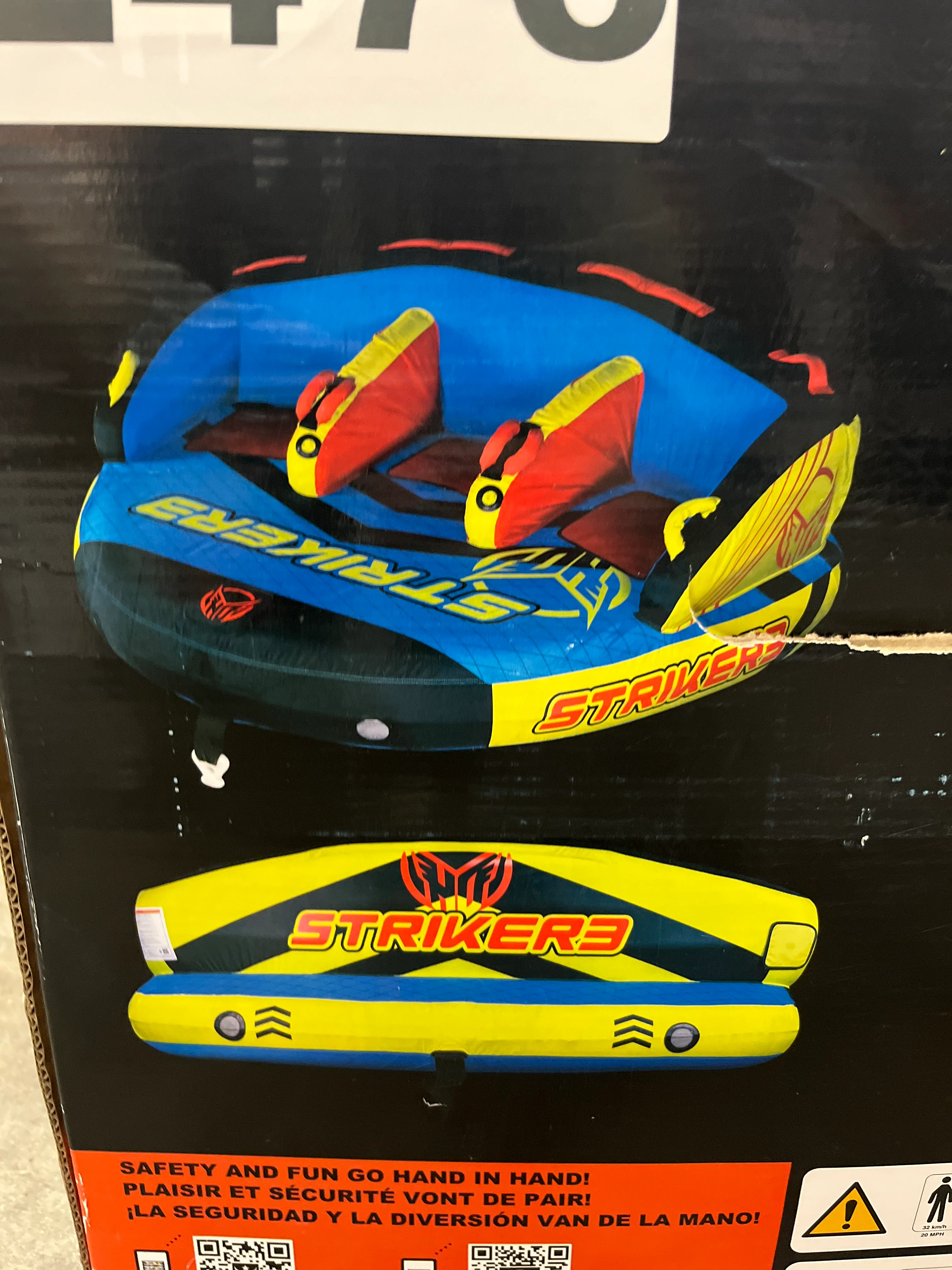 NEW in Box - Costco - HO Sports Striker 3 Towable with Rope and 12V Pump - Retail $199 - Image 5