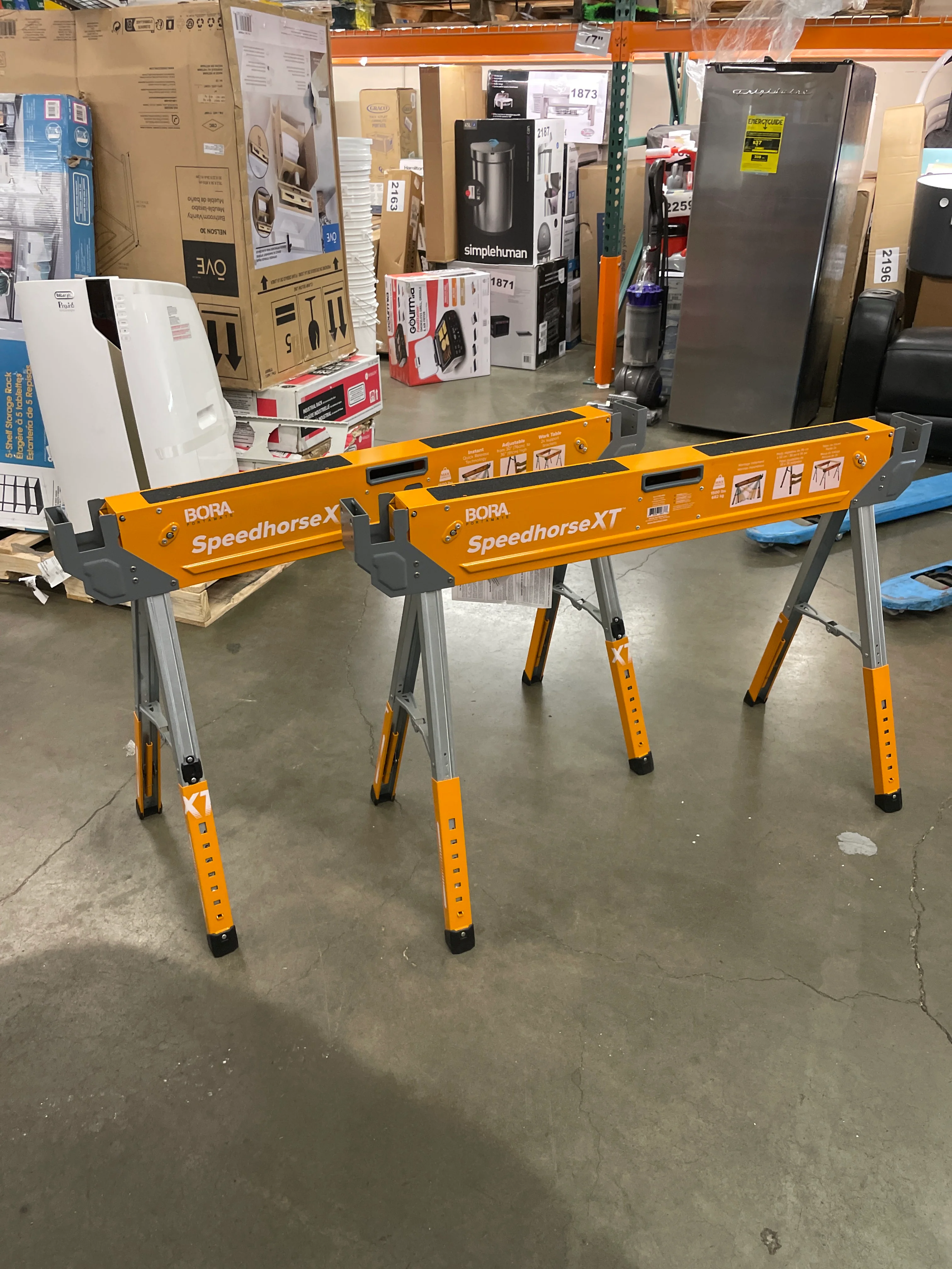 NEW - Bora 30 in. to 36 in. Steel Speed Horse XT Sawhorse (2-Pack) - Retail $199