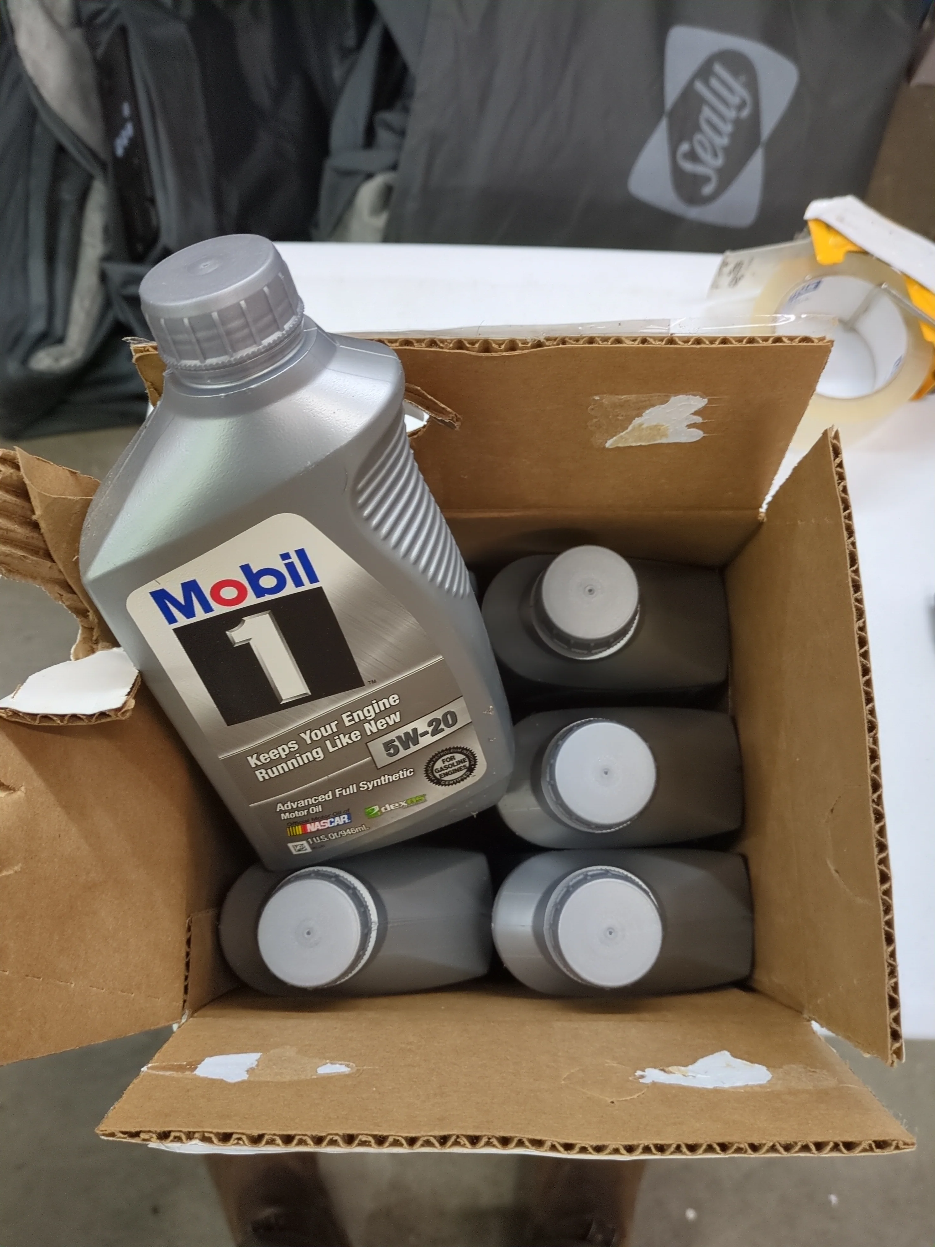 Mobil 1 Advanced Fuel Economy Full Synthetic Motor Oil 5W-20, 1-Quart/6-pack - Retail $44