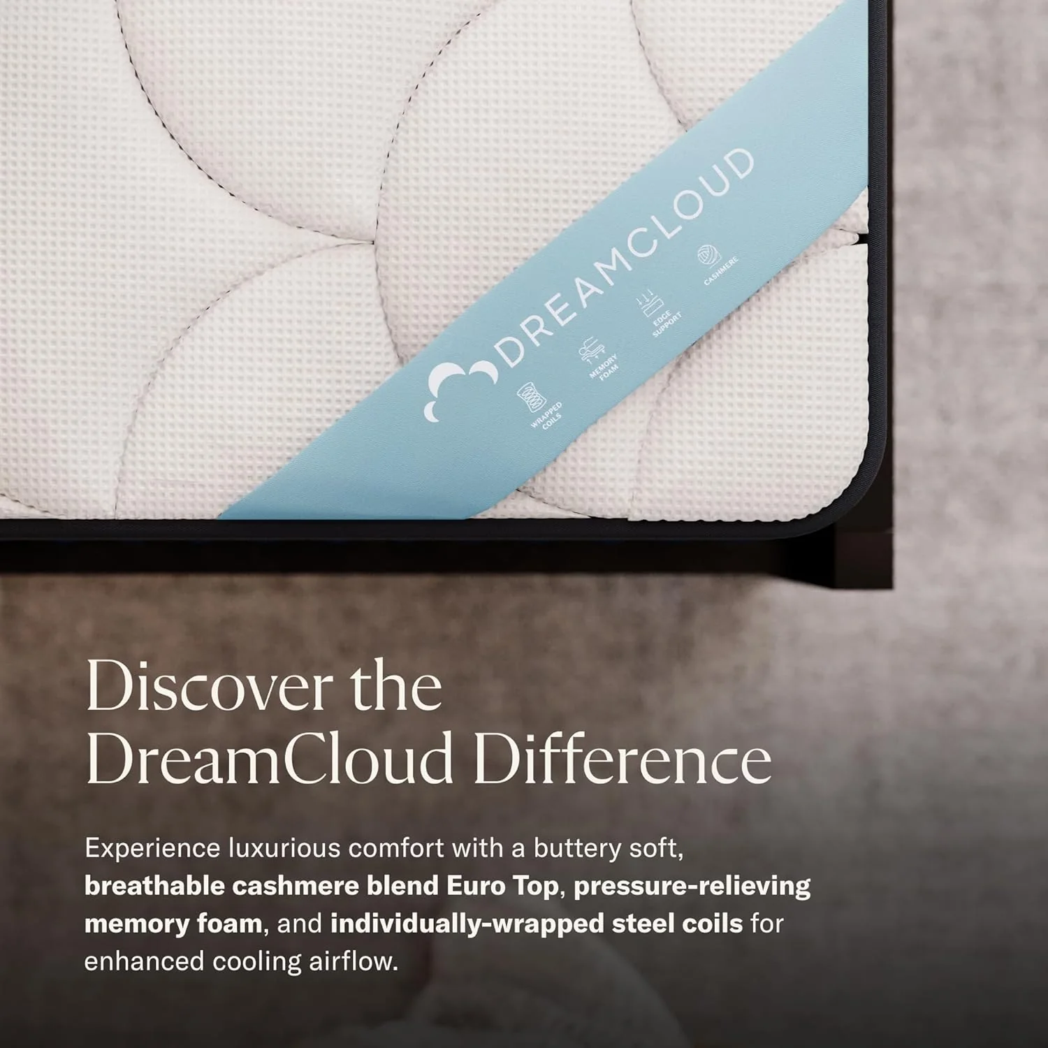 Dream Cloud TWIN Premier 14" Mattress - Luxury Hybrid Memory Foam - 7 Premium Pressure-Relieving Layers - CertiPUR-US Certified - Rtail $899 - Image 2