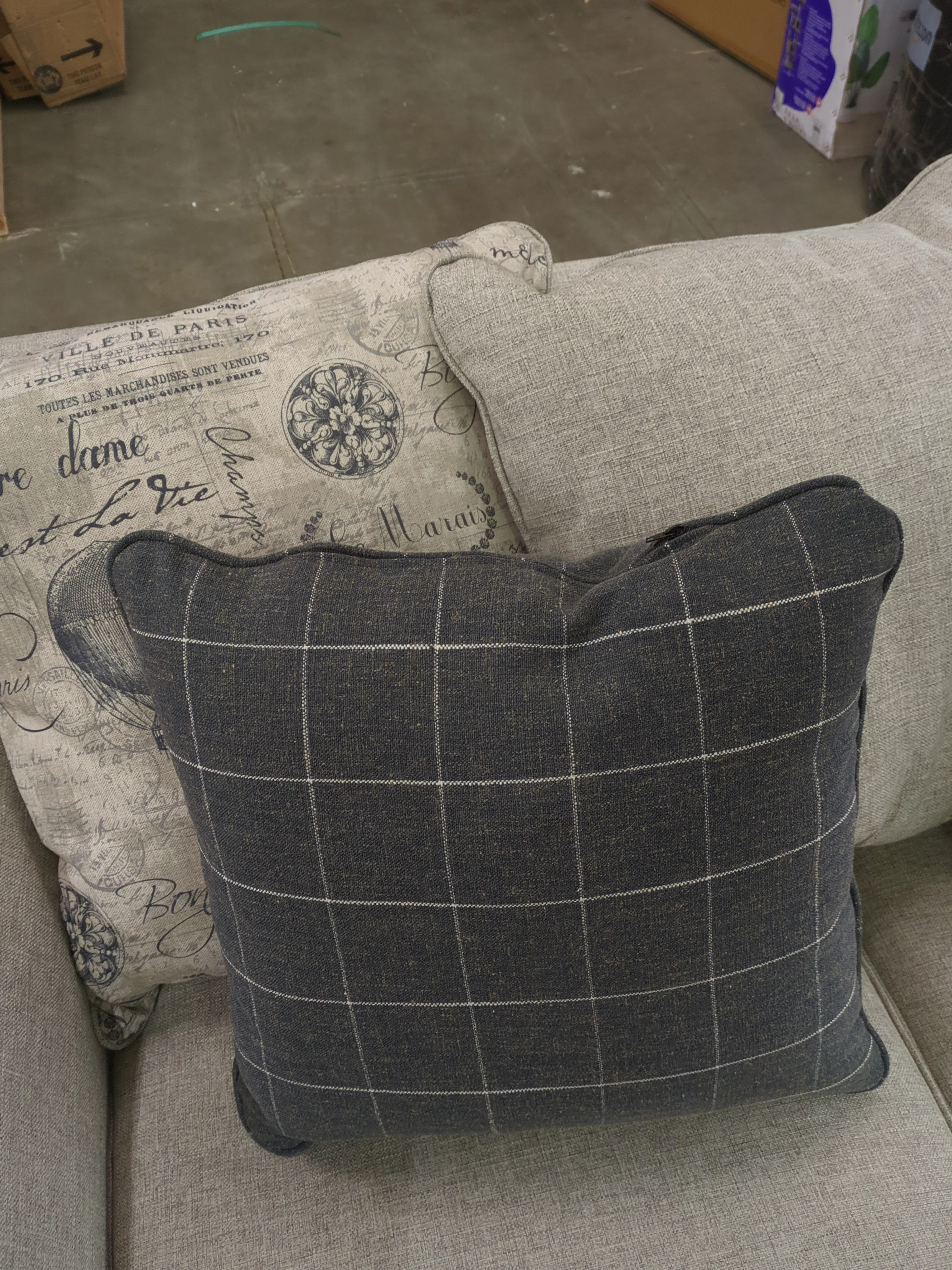 NEW - Signature Design by Ashley Velletri Chenille Stylish Loveseat, Beige - Retail $764 - Image 5