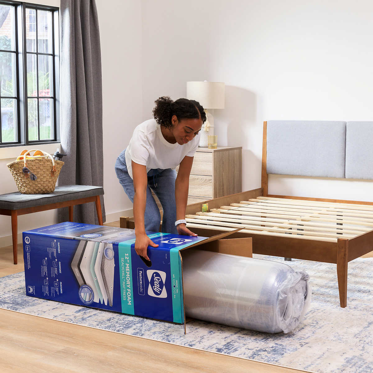 NEW - Costco - Sealy Posturepedic KING 12" Memory Foam Mattress - Retail $799 - Image 4