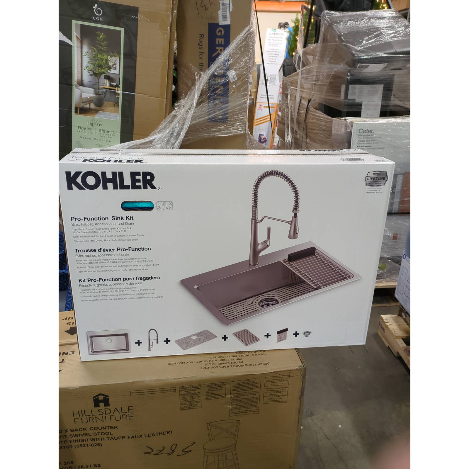 NEW - Costco - Kohler Pro-Function Kitchen Sink Kit - Image 7