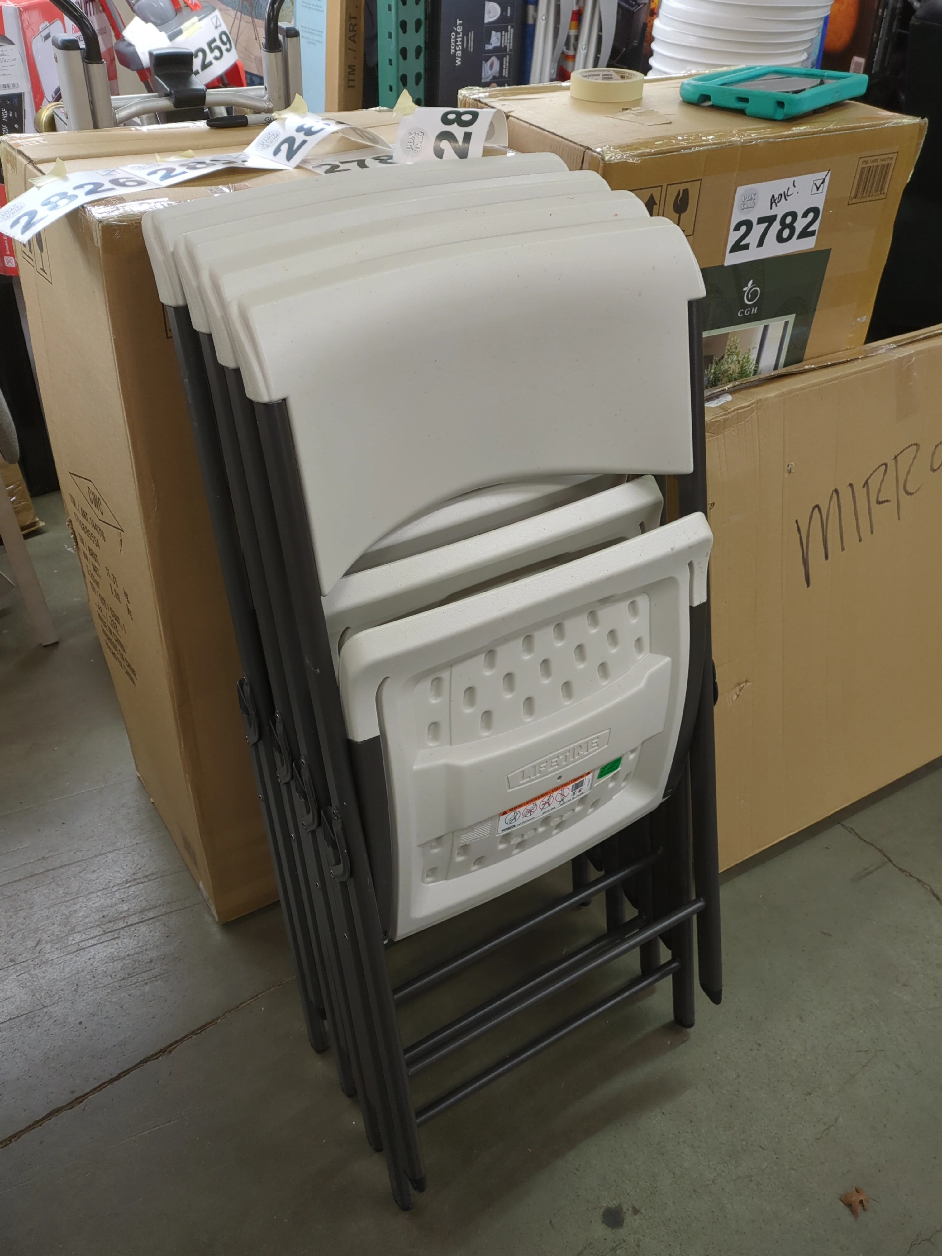 Lifetime Folding Chair 4-pack - Retail $149 - Image 2