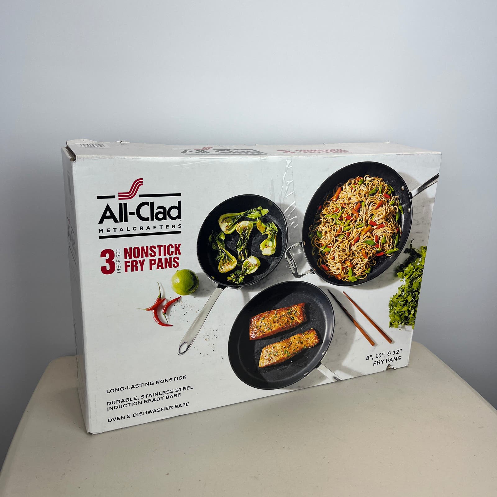 Costco - All-Clad Hard-Anodized Fry Pan 3-piece Set - Retail $84 - Image 5