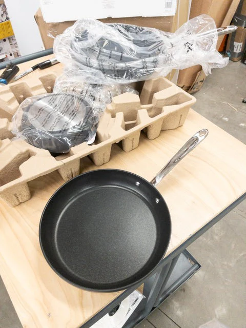 NEW - Costco - All-Clad Hard-Anodized Fry Pan 3-piece Set - Retail $84 - Image 6
