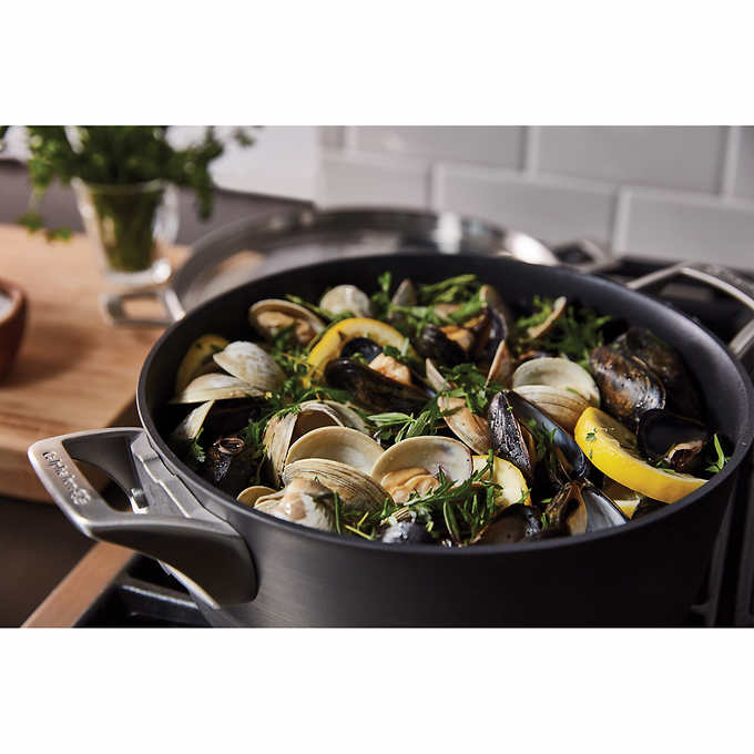 NEW - Calphalon Premier 12-Piece Non-Stick Space Saving Cookware - Retail $399 - Image 4