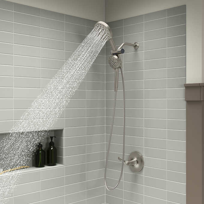 Kohler Prone - Brushed Nickel - 3-in-1 Multifunction Shower Head with PowerSweep