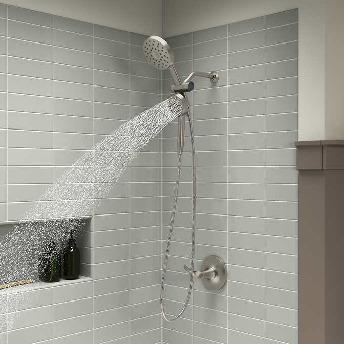 Kohler Prone - Brushed Nickel - 3-in-1 Multifunction Shower Head with PowerSweep - Image 2