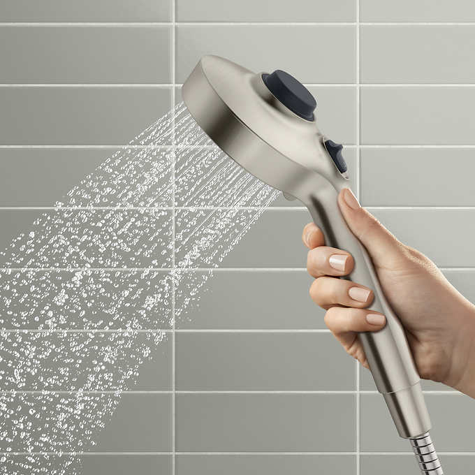Kohler Prone - Brushed Nickel - 3-in-1 Multifunction Shower Head with PowerSweep - Image 4