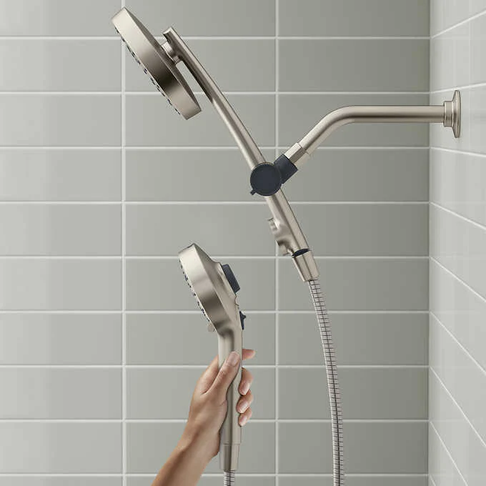 Kohler Prone - Brushed Nickel - 3-in-1 Multifunction Shower Head with PowerSweep - Image 6