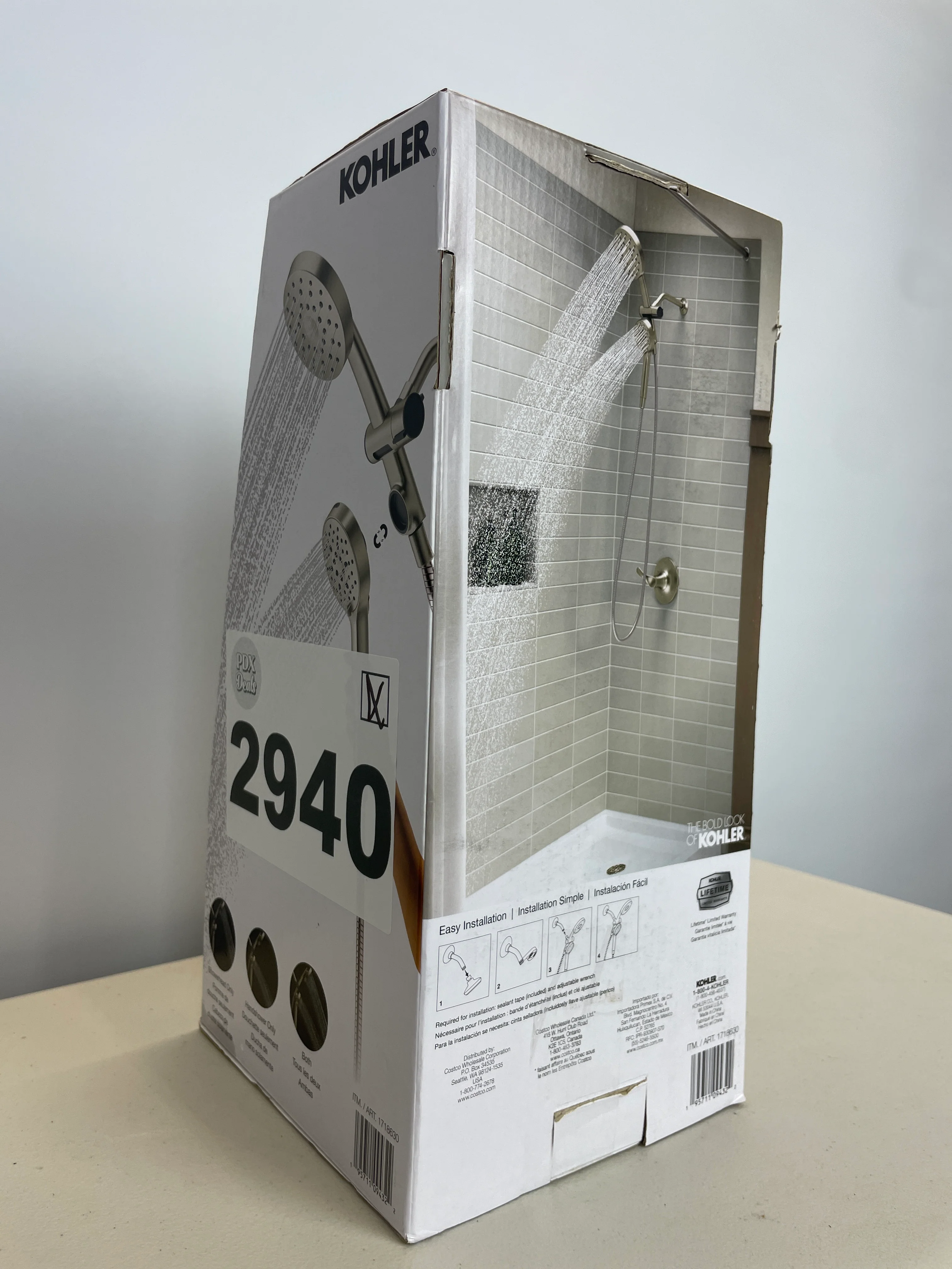 Kohler Prone - Brushed Nickel - 3-in-1 Multifunction Shower Head with PowerSweep - Image 9