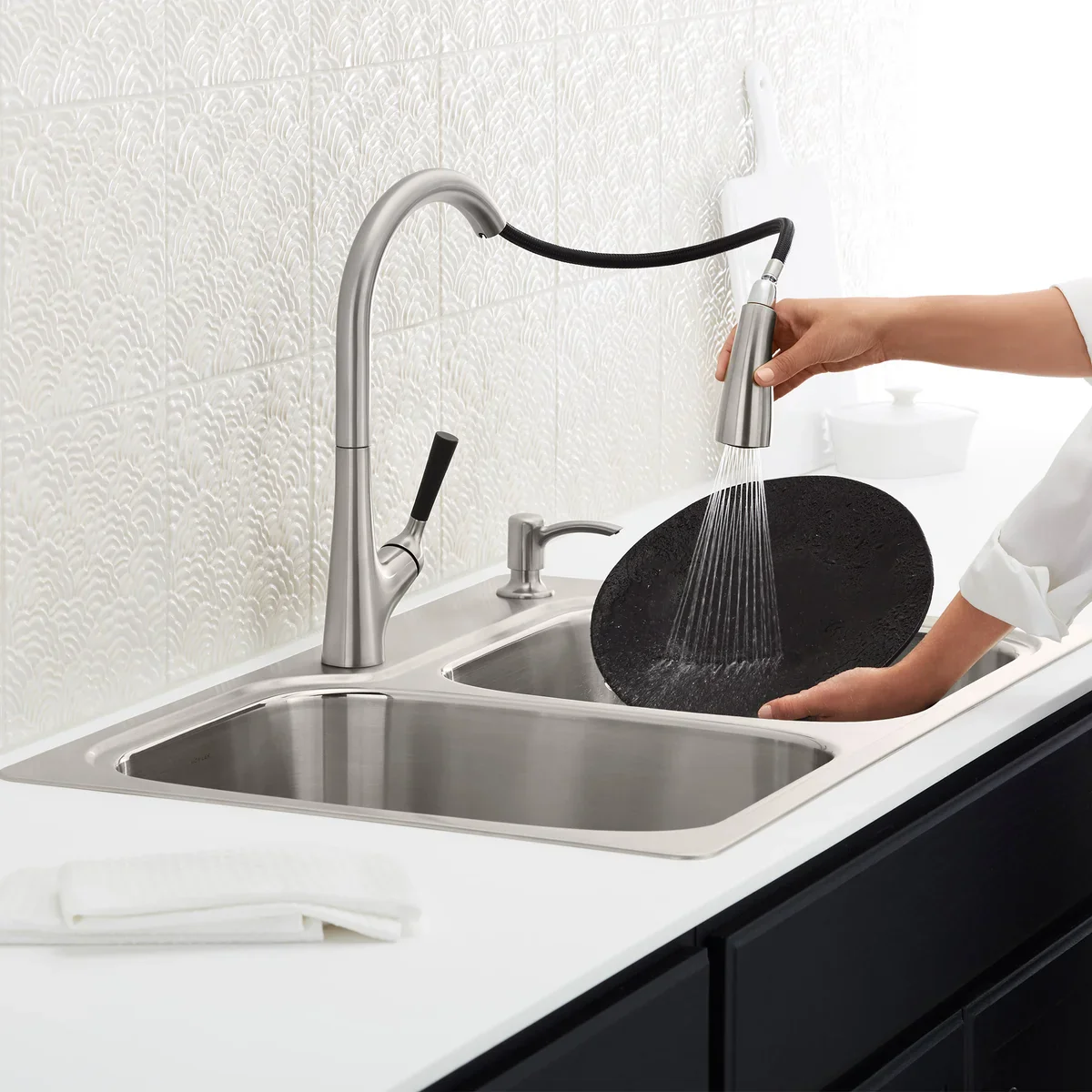 NEW - Kohler Stainless Steel Sink and Faucet Package - Image 2