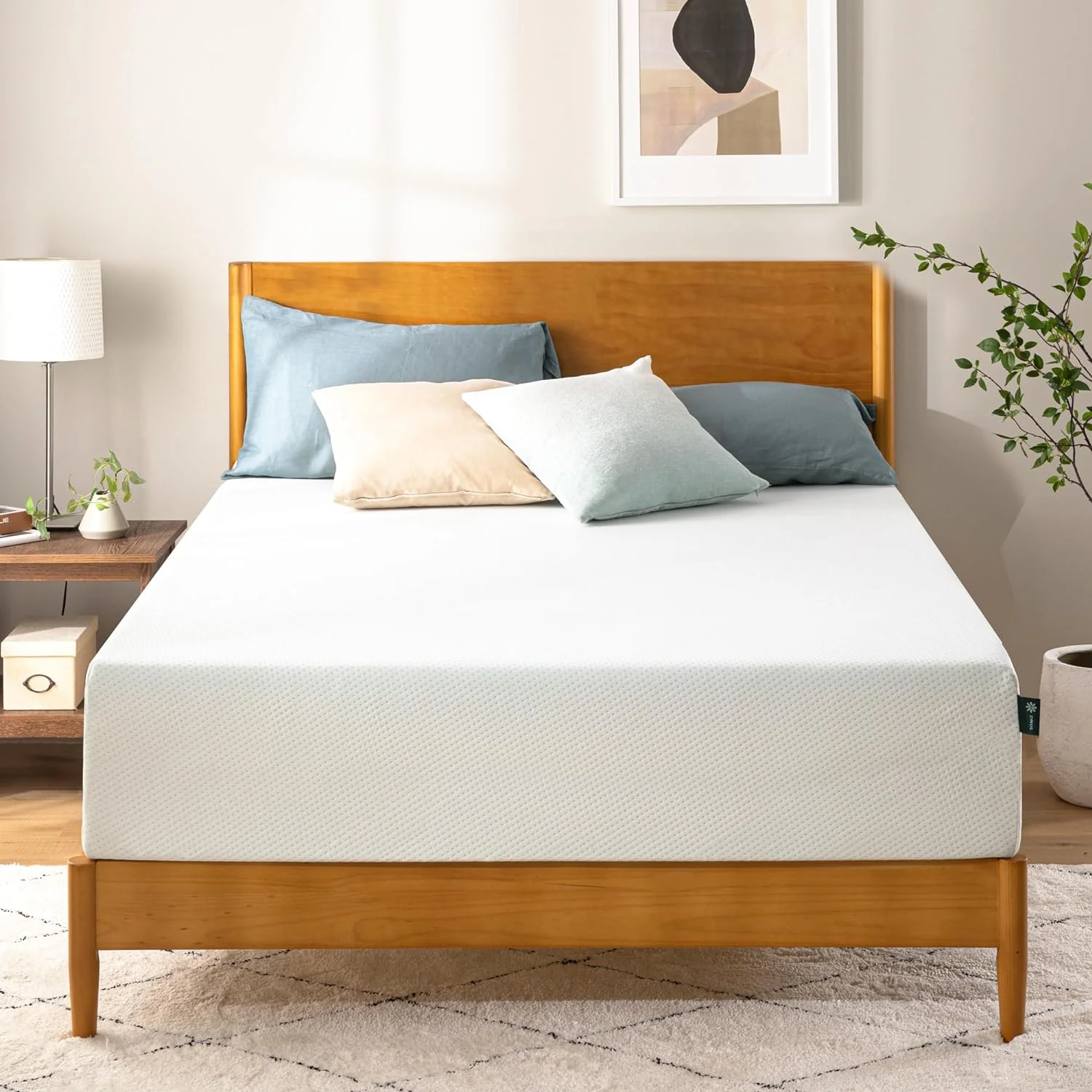 NEW - ZINUS KING 10 Inch Green Tea Memory Foam Mattress, CertiPUR-US, Bed-in-a-box - Retail $365