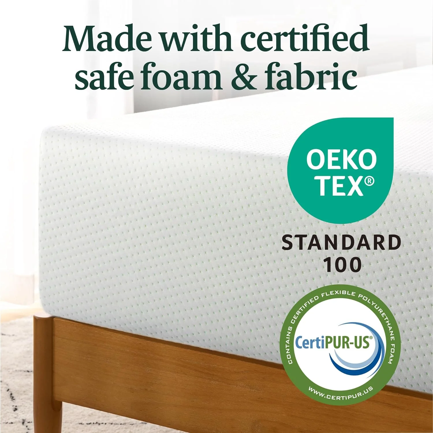 NEW - ZINUS KING 10 Inch Green Tea Memory Foam Mattress, CertiPUR-US, Bed-in-a-box - Retail $365 - Image 4