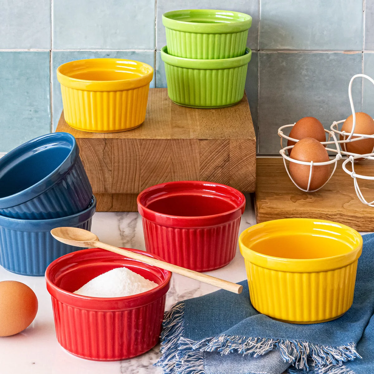 overandback "Cook & Serve" 8-piece Ramekin Set - Image 4