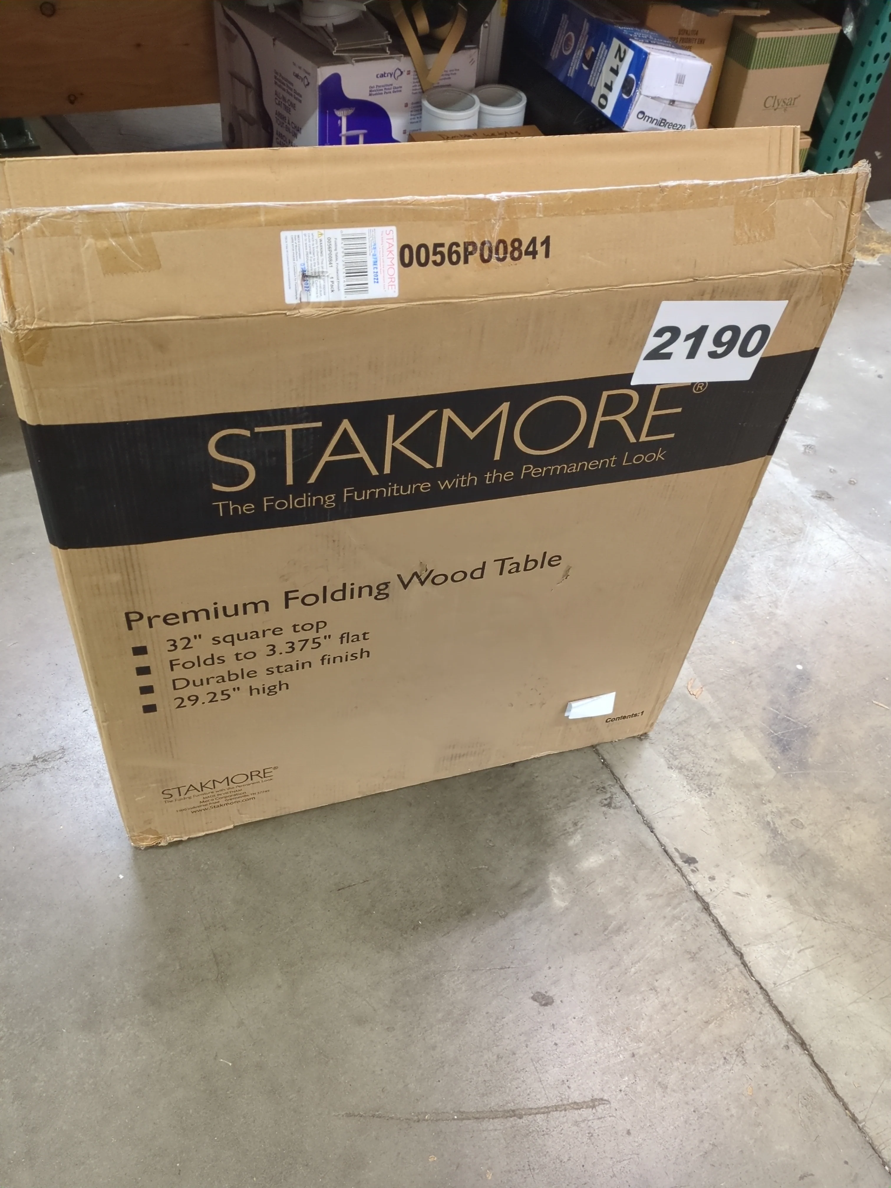 NEW - Costco - Stakmore 32" Wood Folding Table - Retail $99 - Image 5