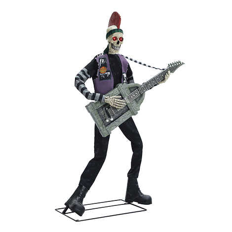 NEW - Costco - Halloween Skeleton Punk Rocker 1.83 m (6 ft.) - Retail $240 - Image 4