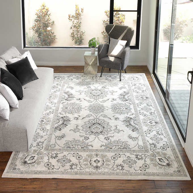 NEW - Costco - Thomasville Timeless Classic Rug Collection, Minerva Ivory 7'10" x 10'- Retail $309 - Image 3