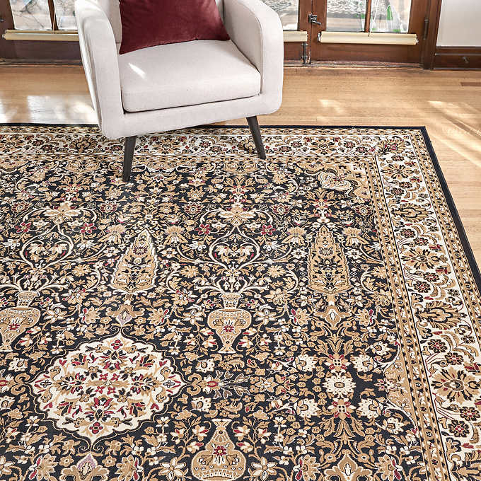 NEW - Costco - Thomasville Timeless Classic Rug Collection, Varick Black 7'10" 10' - Retail $309 - Image 3