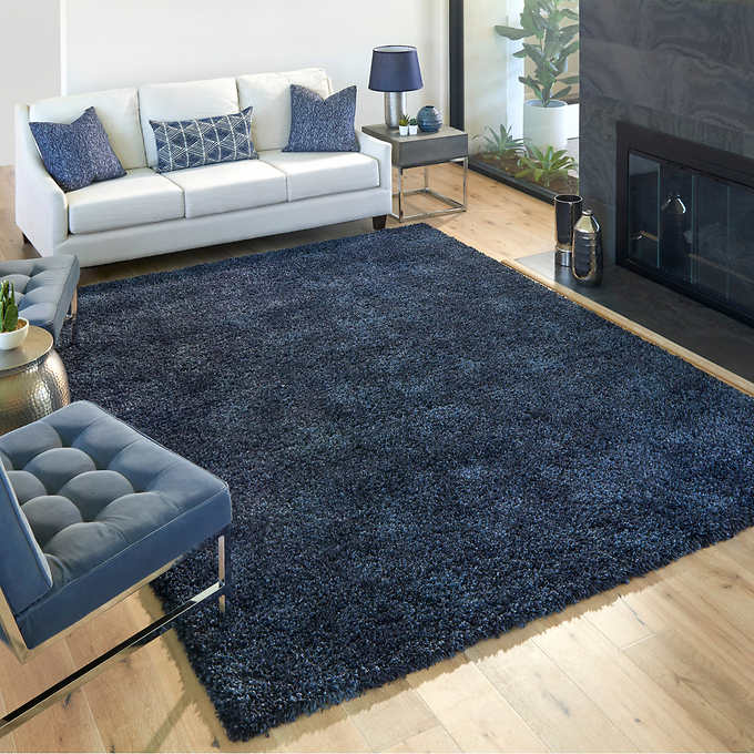 NEW - Costco - Thomasville Marketplace Luxury Shag Rugs Blue 6'6" x 9'6" - Retail $229 - Image 2