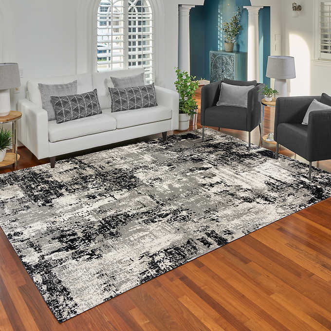 NEW - Costco - Thomasville Timeless Classic Rug Collection, Otello Black 6'6" x 9'6" - Retail $214 - Image 2
