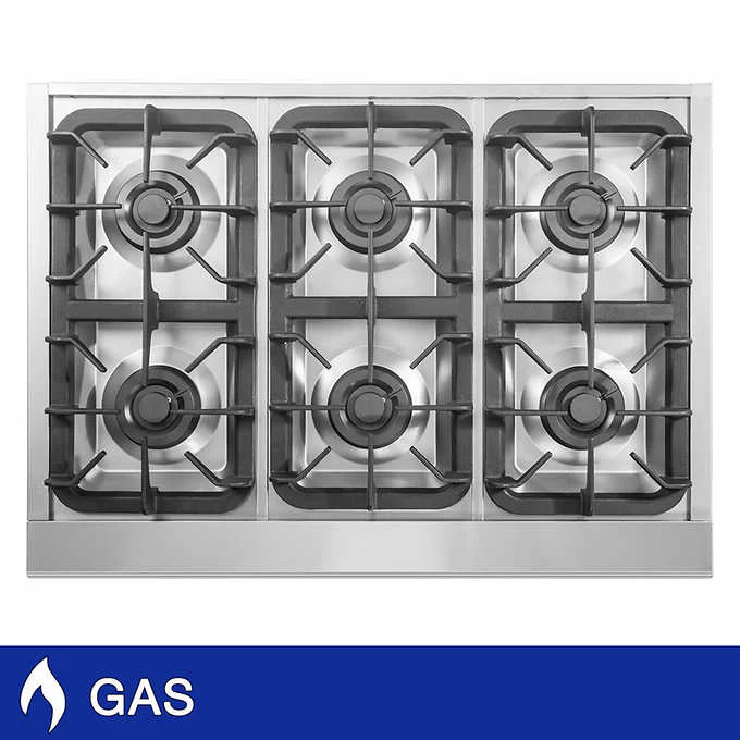 NXR 36 Inch. Professional Style GAS Cook Top with Zinc Alloy Knobs - PRT3651 - Retail $1699 - Image 4