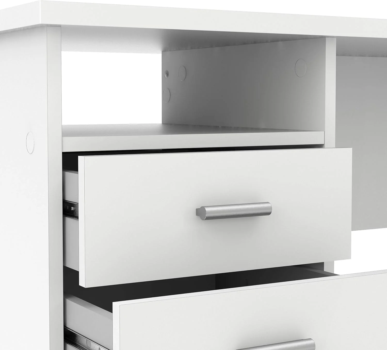 NEW - Tvilum Desk with 4 Drawers, White - Retail $189 - Image 5