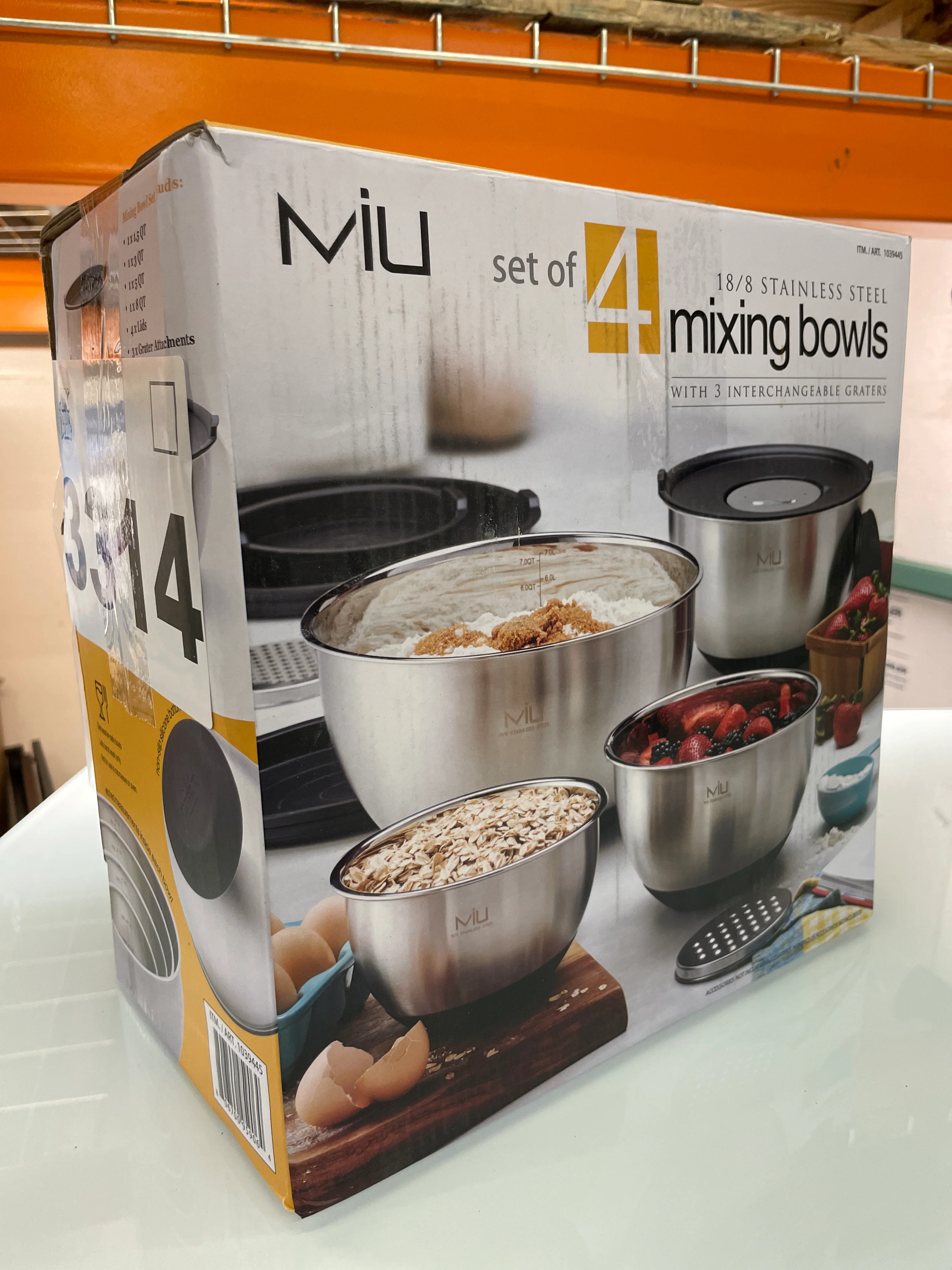 MIU Stainless Steel Mixing Bowl with Graters, Set of 8 - Image 6