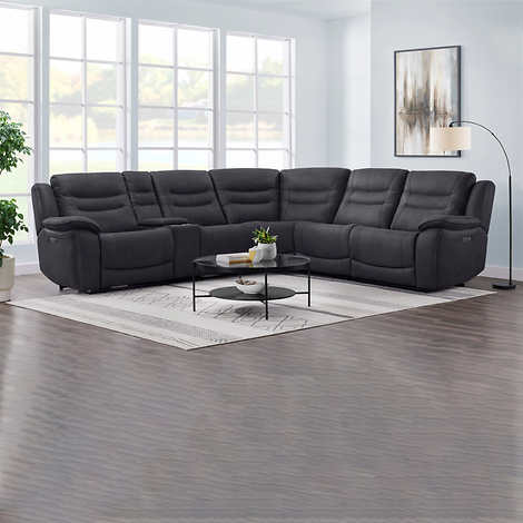 NEW - Costco - Kelsee Fabric Power Reclining Sectional with Power Headrests - Retail $2399 - Image 11