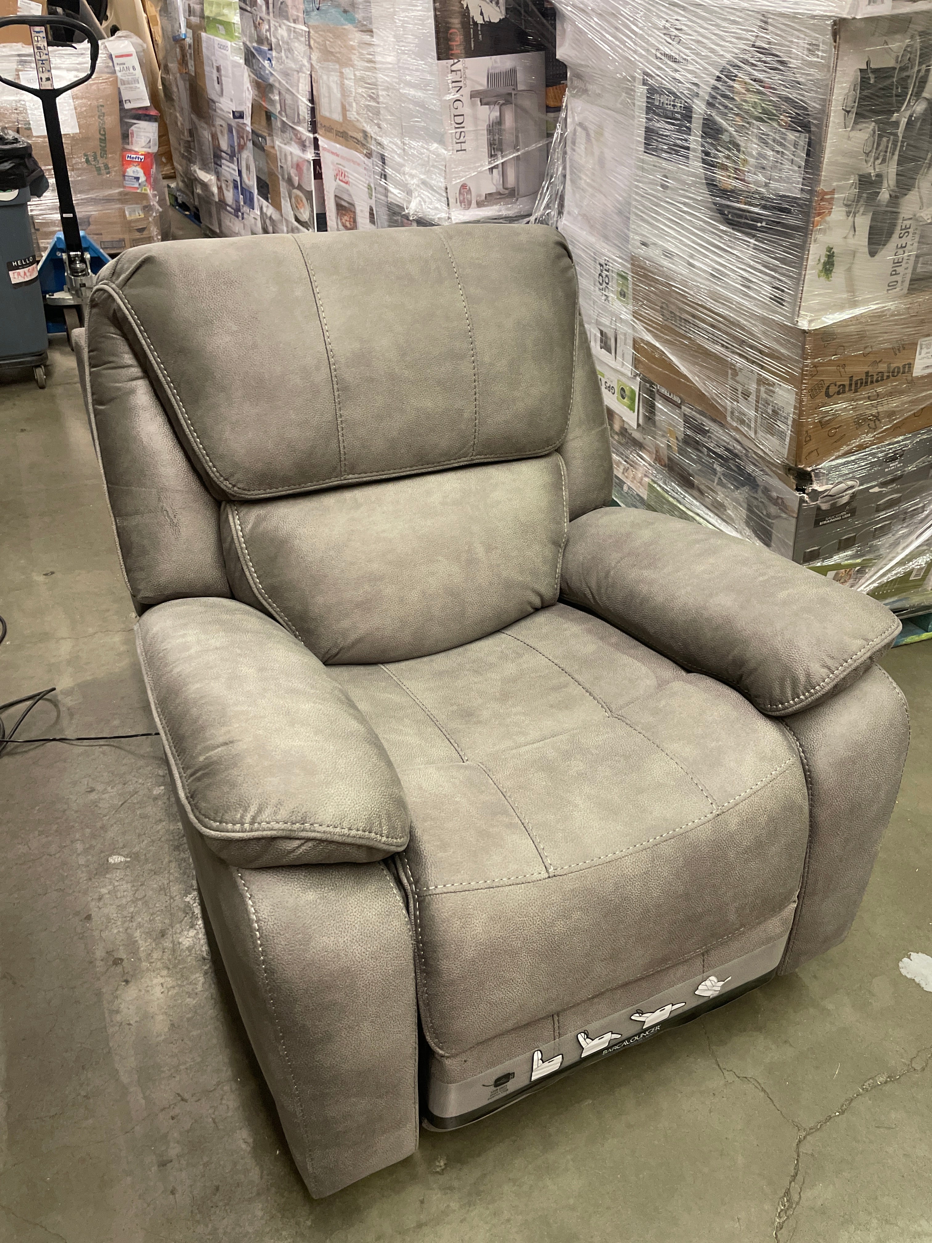 Like NEW - Costco - Jones Fabric Rocker Recliner Barcalounger - Retail $649