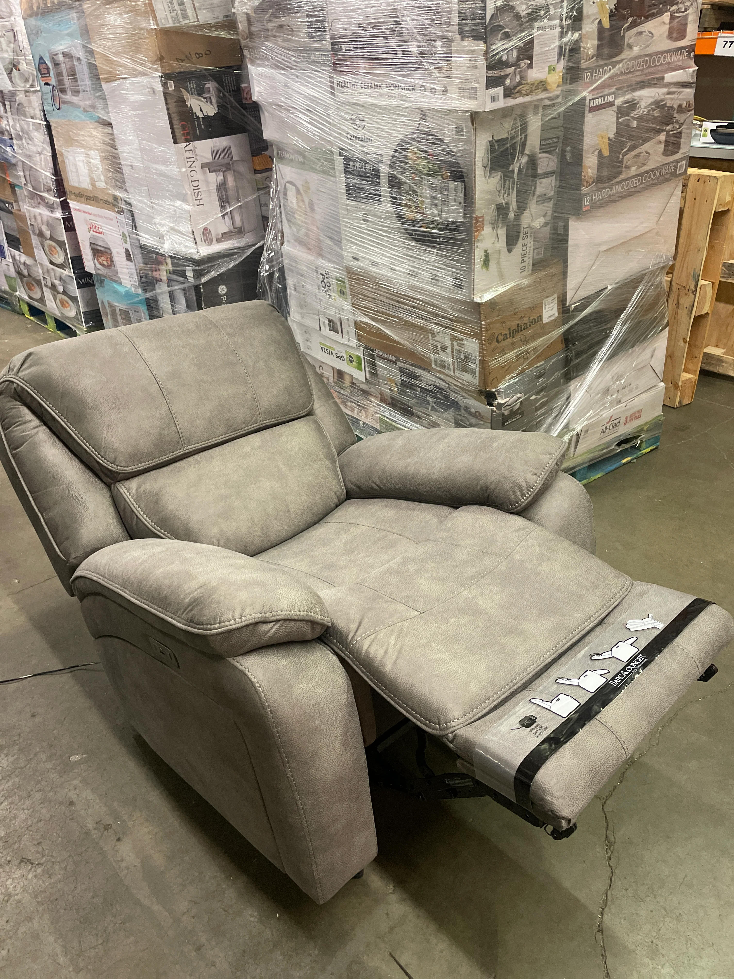 Like NEW - Costco - Jones Fabric Rocker Recliner Barcalounger - Retail $649 - Image 2