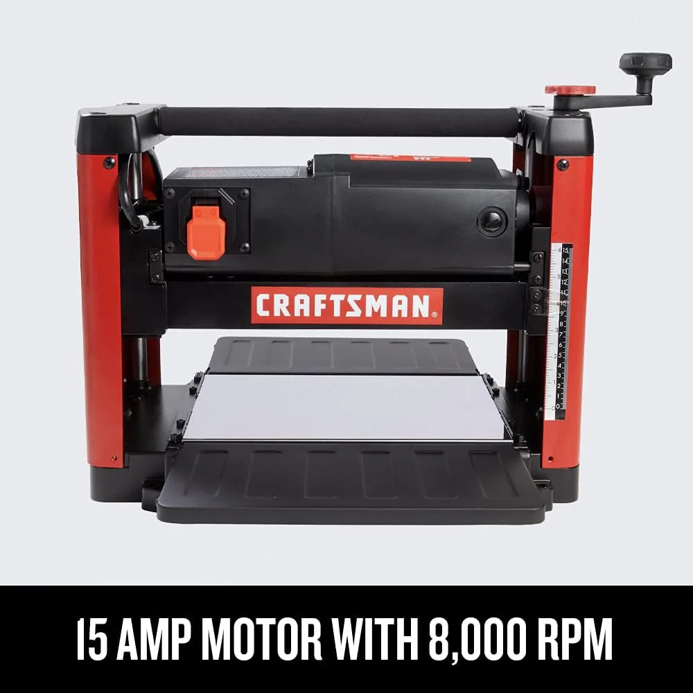 NEW - CRAFTSMAN Planer, 15 Amp, For Benchtops, Two Knife Solid Steel Cutter Head (CMEW320) - Retail $349 - Image 7