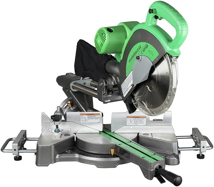 NEW - Metabo HPT 10-Inch Sliding Compound Miter Saw, Double-Bevel, Electronic Speed Control, 12 Amp Motor, Electric Brake, 5-Year Warranty (C10FSBS) - Retail $389 - Image 2