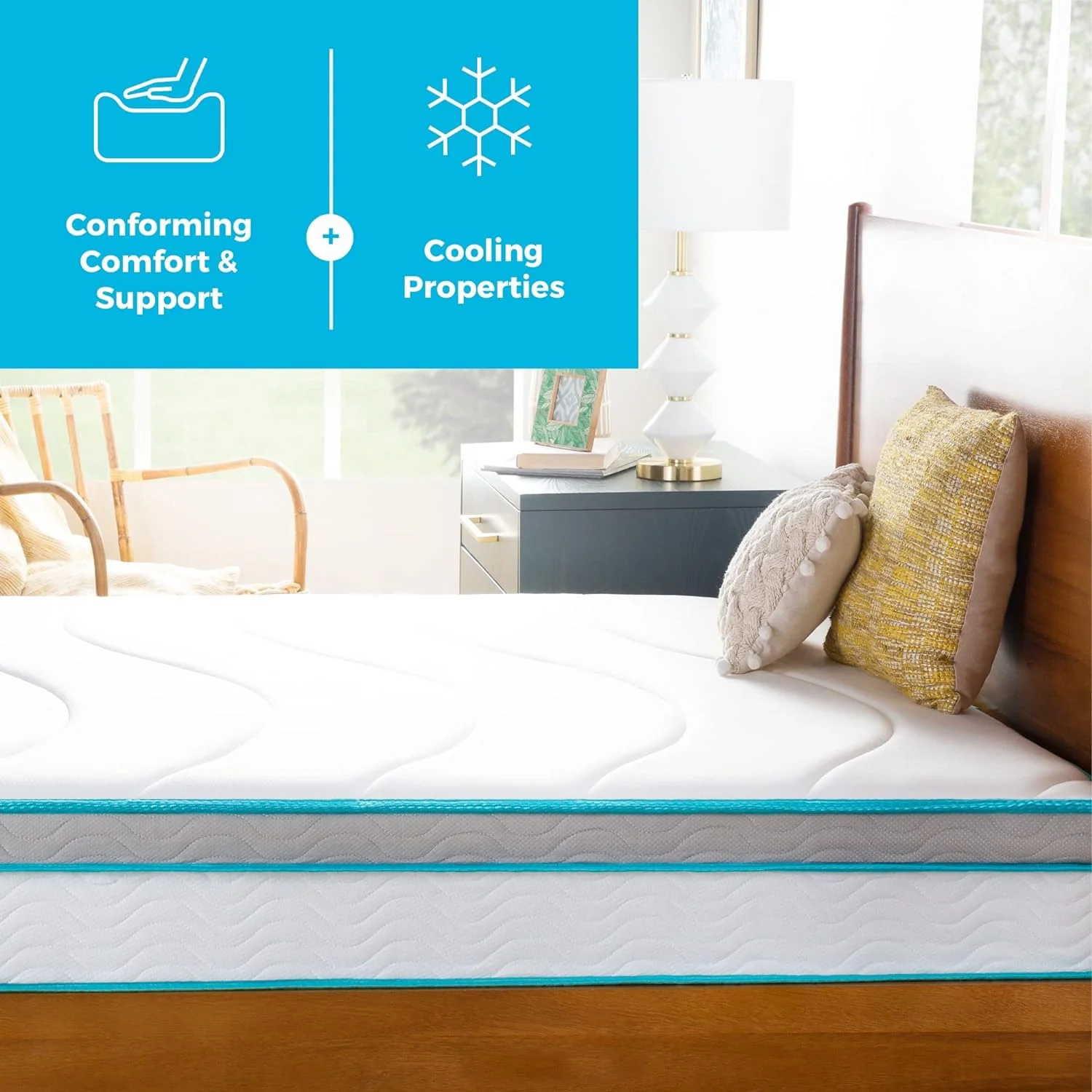 NEW - LINENSPA 8 Inch TWIN Memory Foam and Innerspring Hybrid Mattress, Medium Firm - Retail $129 - Image 5