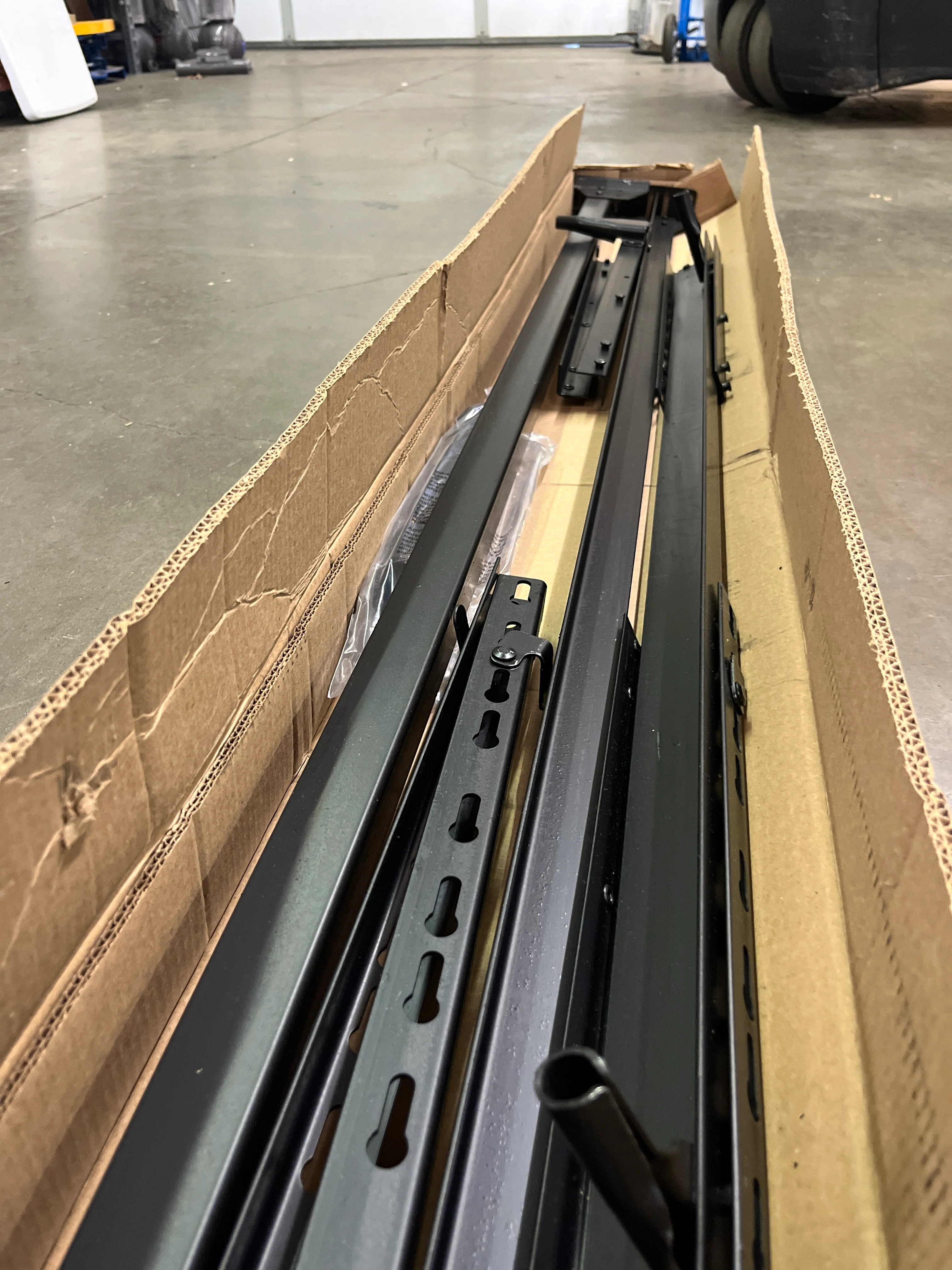 NEW - Hollywood Bed Frames Bed Frame with Headboard/Footboard Attachment/6 Legs and Adjustable Glides, Queen/Eastern King - Retail $107 - Image 3
