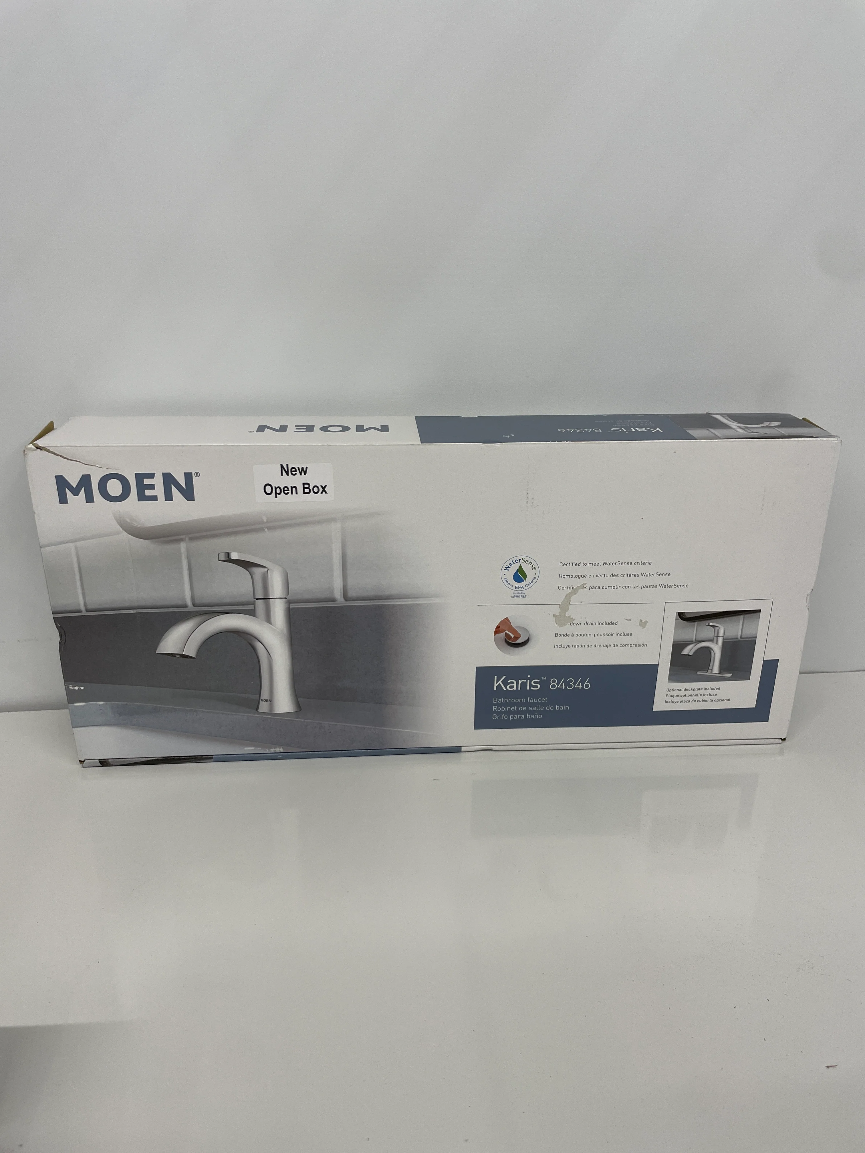 NEW - Moen Karis Single Hole Bathroom Faucet - Image 3