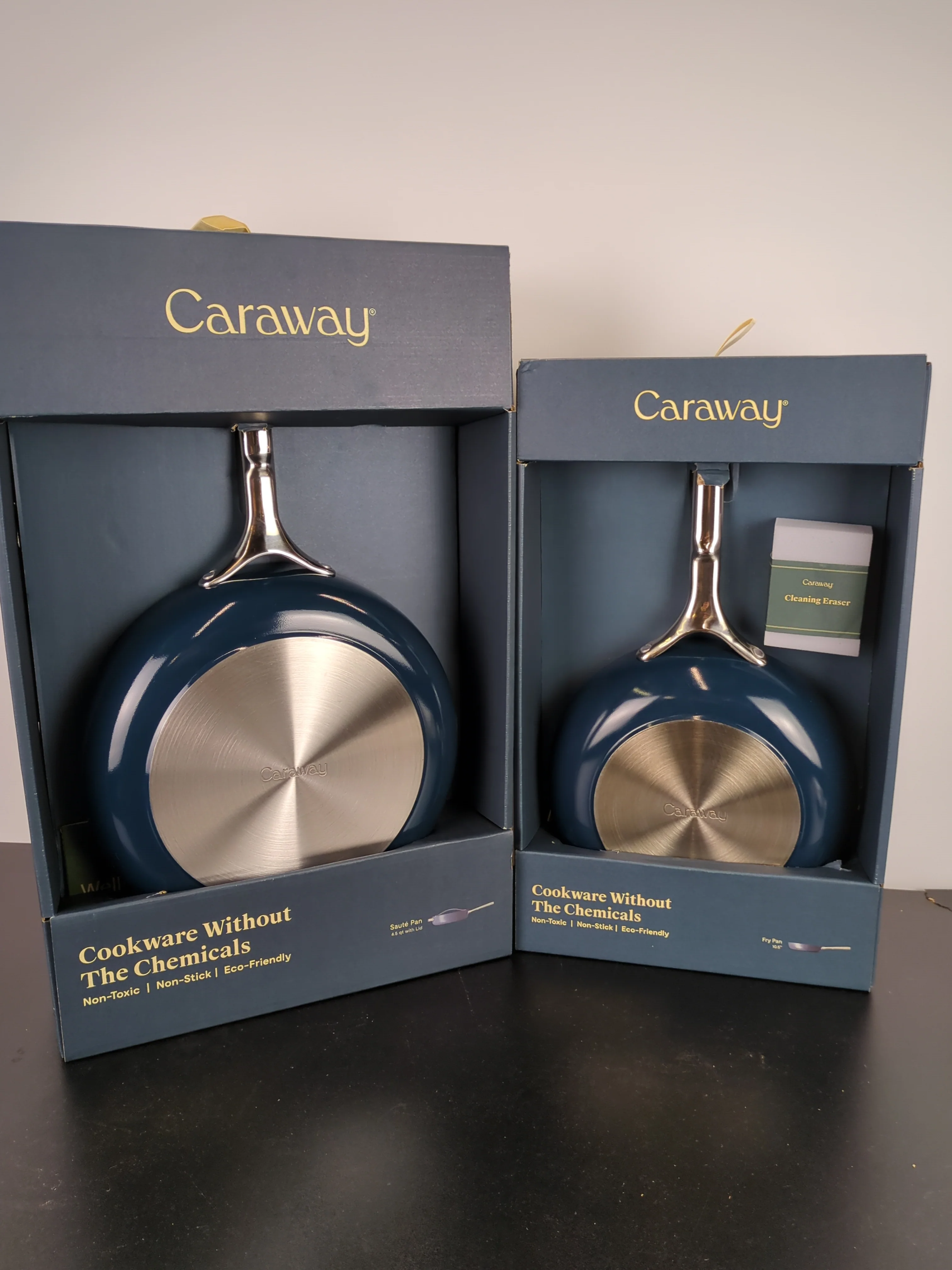 NEW - Caraway 3-piece Ceramic Non-Stick Sauté Pan Set