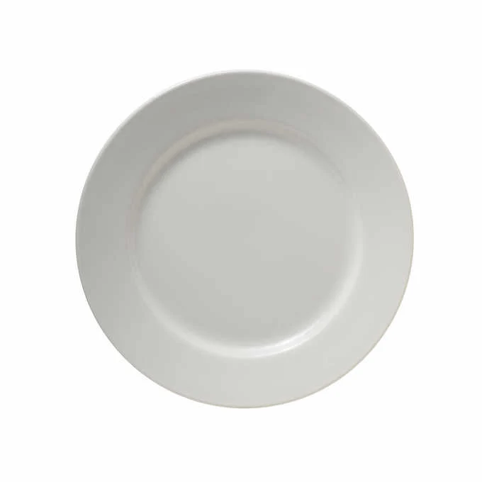 NEW - Towle Hospitality Set of 12 Porcelain Wide Rim Dinner Plates - Retail $58 - Image 4
