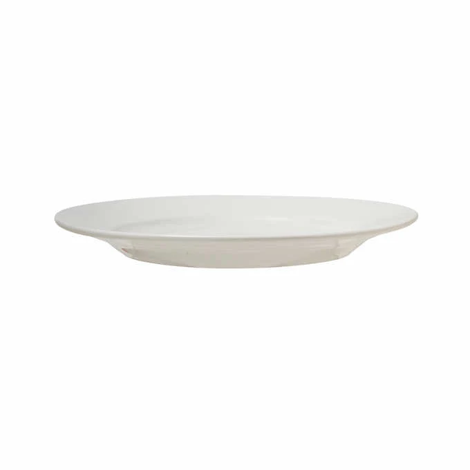 NEW - Towle Hospitality Set of 12 Porcelain Wide Rim Dinner Plates - Retail $58 - Image 6
