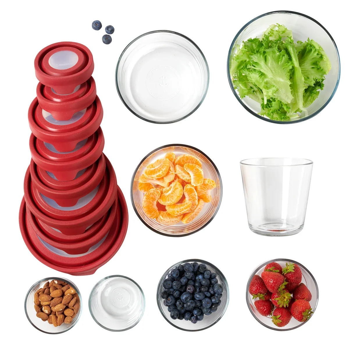 Anchor Hocking TrueSeal Glass Food Storage, Set of 16 - Image 5