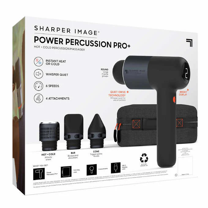 Sharper Image Power Percussion Pro+ Hot + Cold Percussion Massager - Image 3