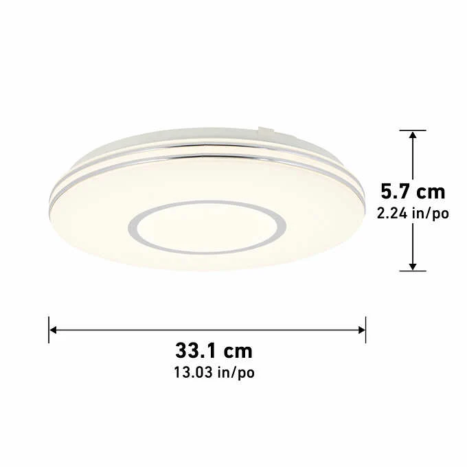 Artika Horizon 13" LED Flush Mount with Adjustable Color Temperature - Image 4