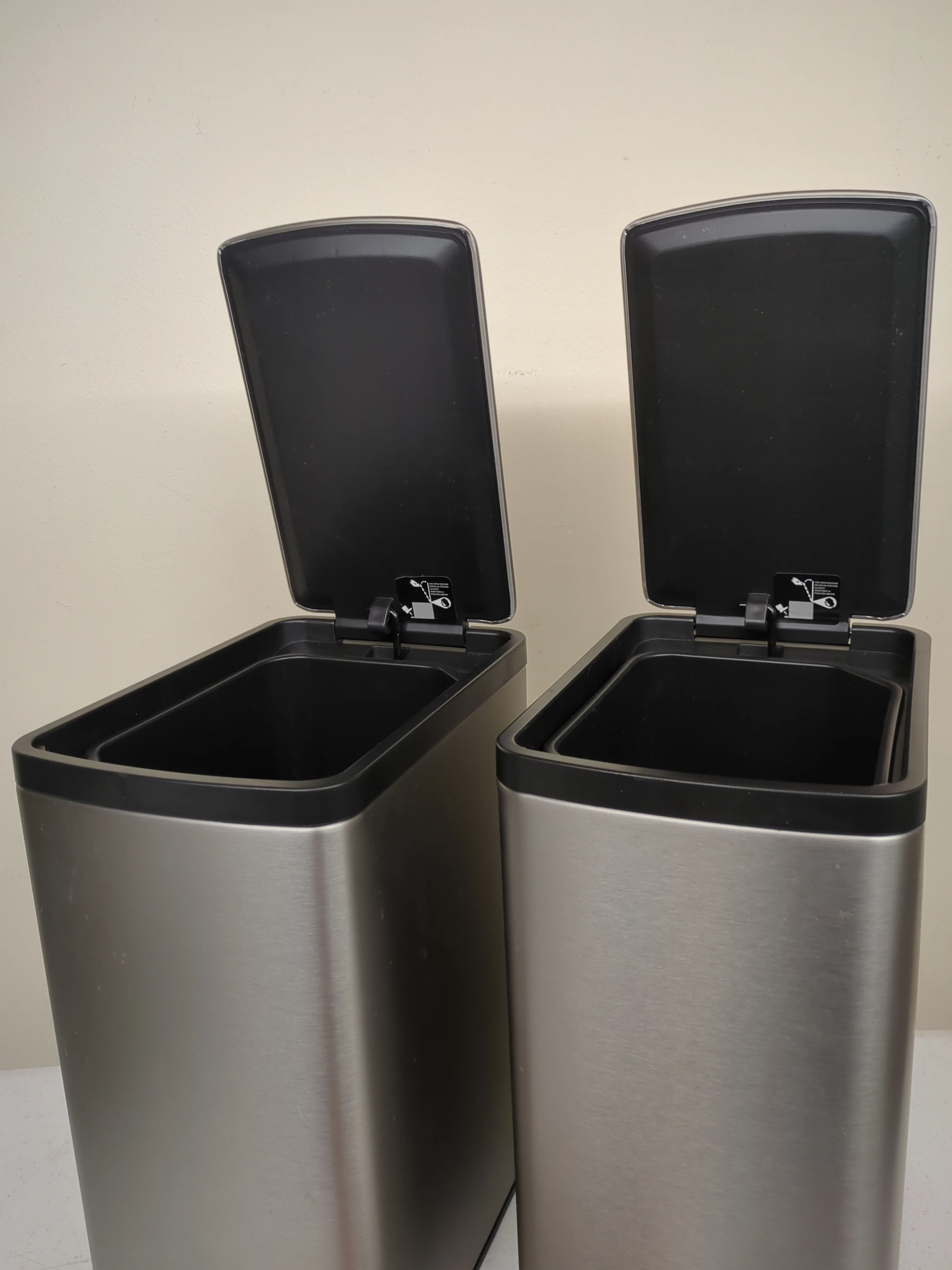 NEW - Kohler 6L Stainless Steel Step Trash Bin, 2-pack - Image 3
