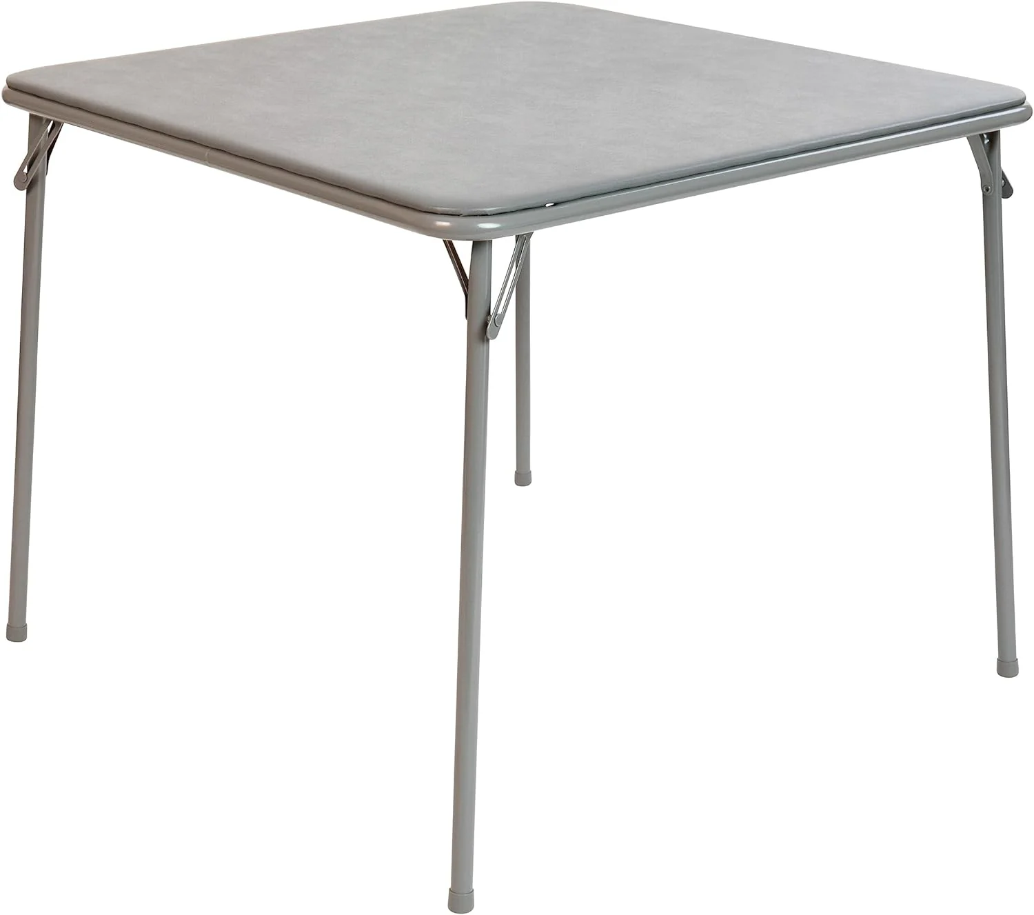 NEW - Flash Furniture Madelyn Folding Card Table - Gray | Portable Square Table with Collapsible Legs,Grey - Retail $58 - Image 2