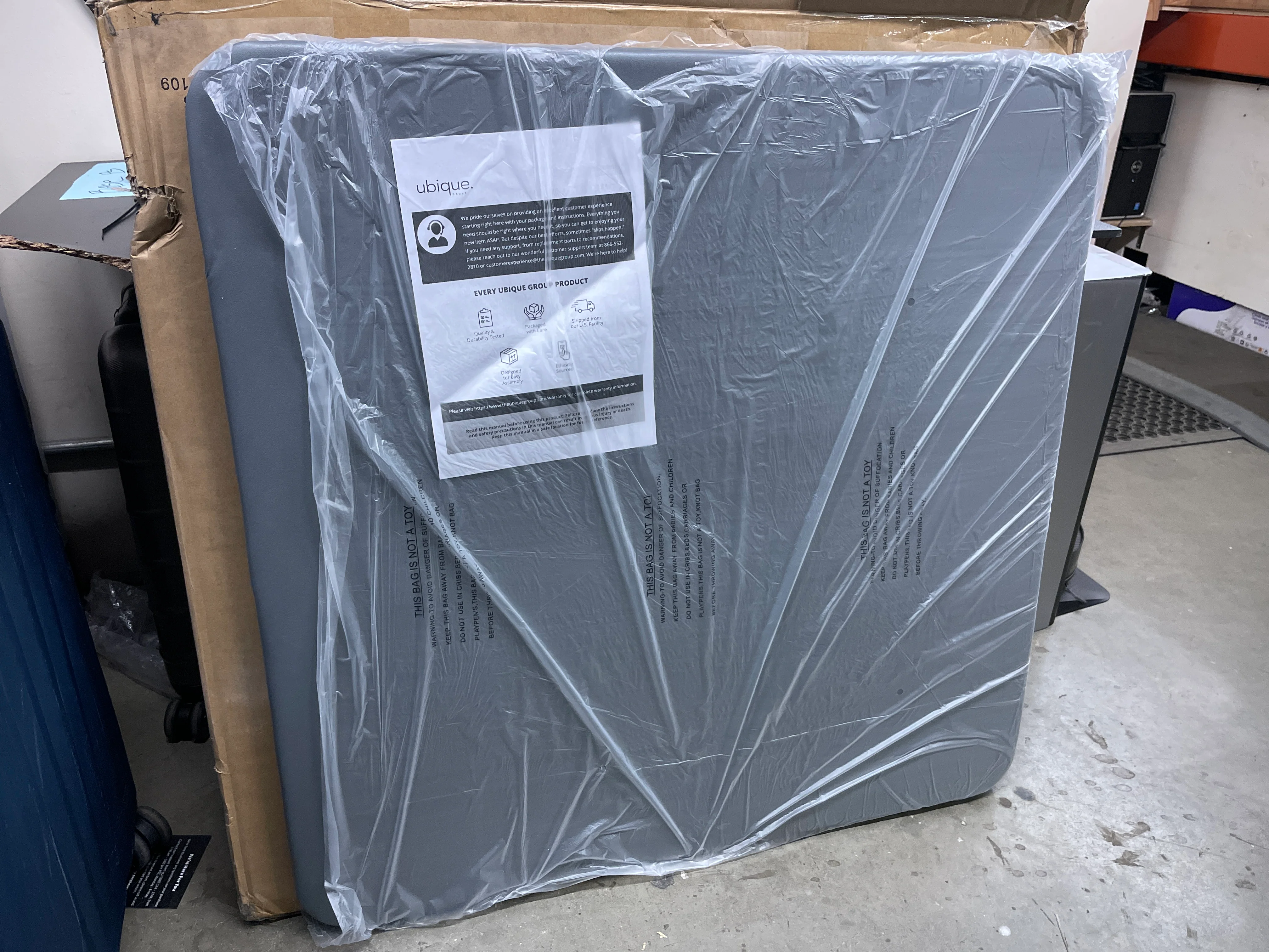 NEW - Flash Furniture Madelyn Folding Card Table - Gray | Portable Square Table with Collapsible Legs,Grey - Retail $58 - Image 7