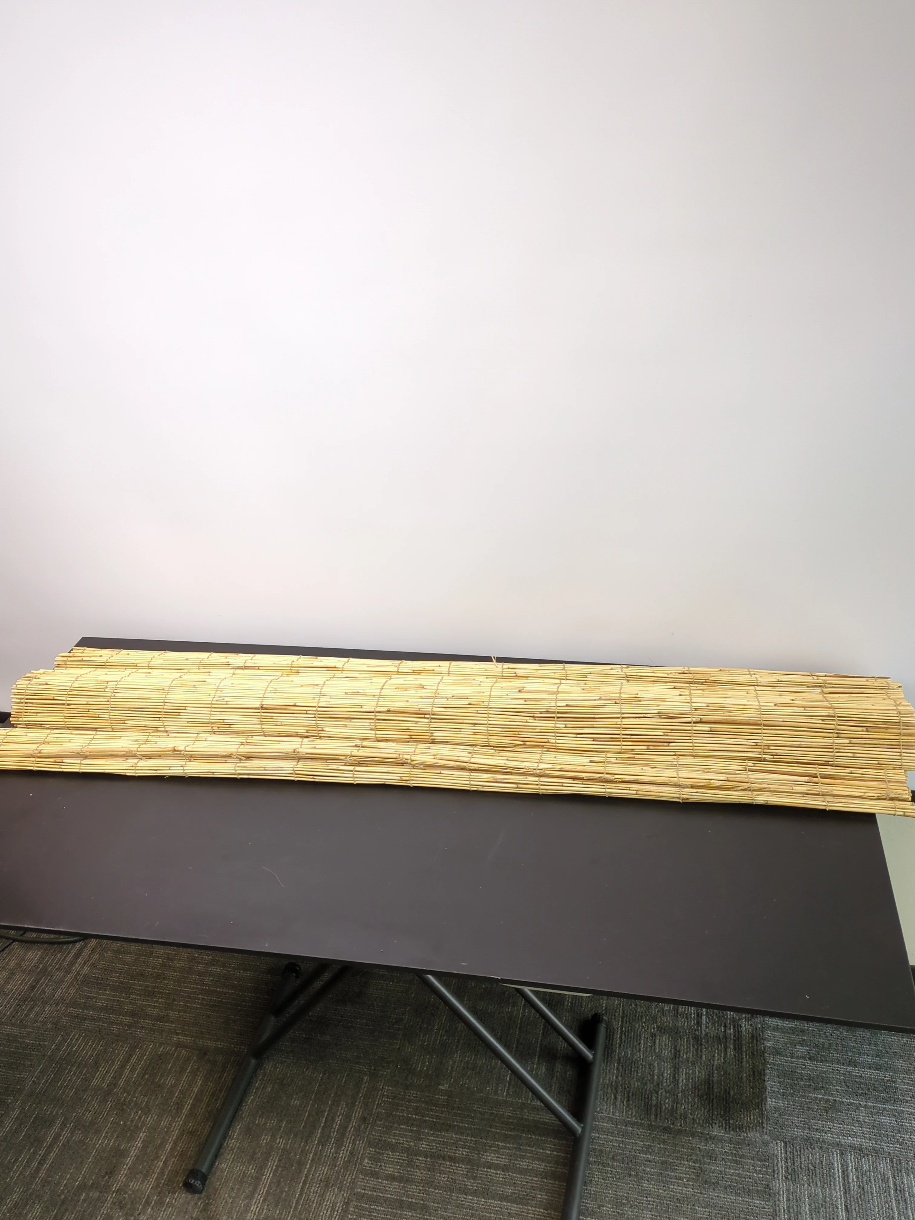 Radiance - Outdoor Roller Shades for Porch or Patio Privacy Screen, Roll-up Bamboo Blinds for Windows, Natural, 48" W x 72" L - Retail $21 - Image 2