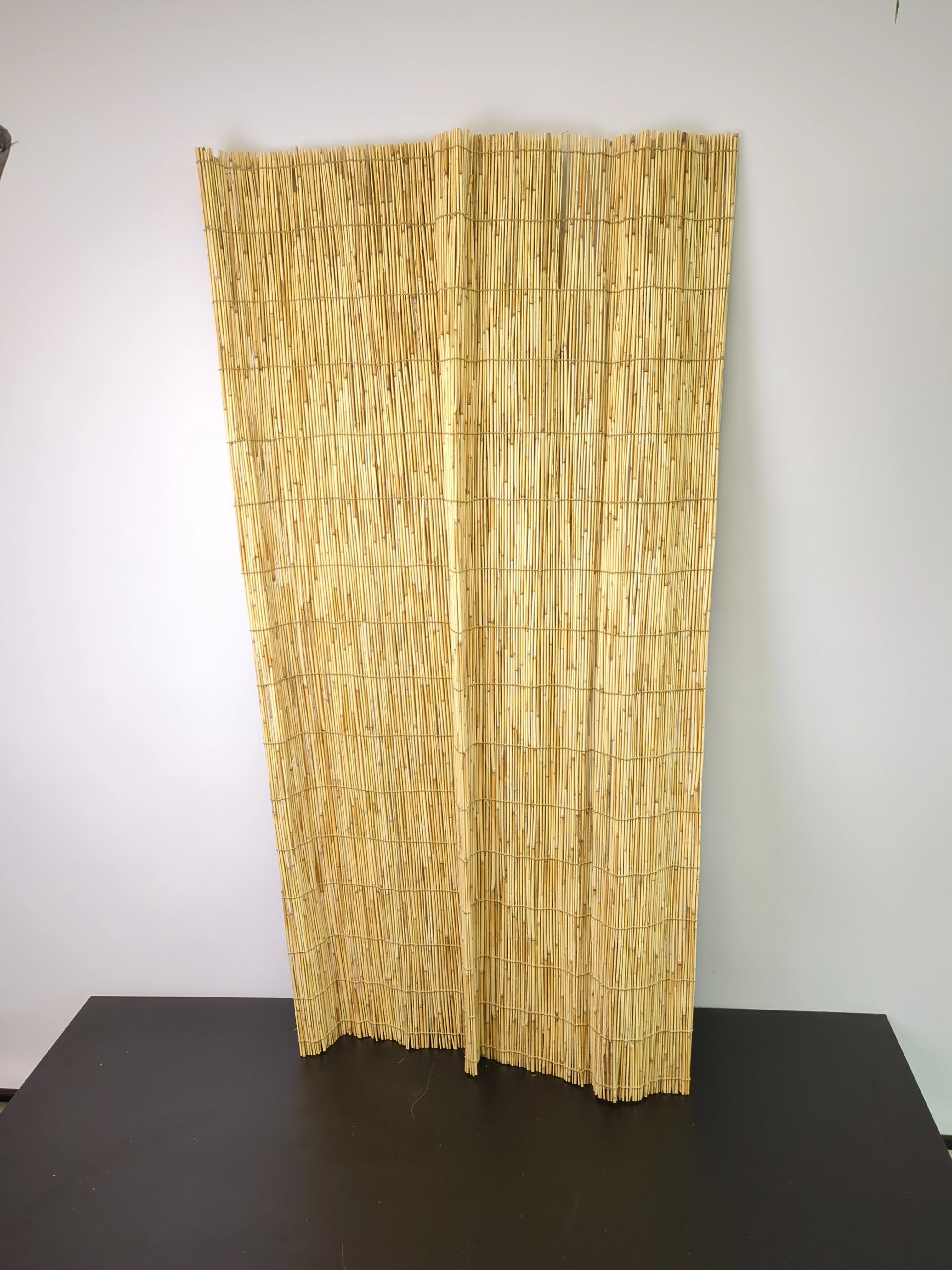 Radiance - Outdoor Roller Shades for Porch or Patio Privacy Screen, Roll-up Bamboo Blinds for Windows, Natural, 48" W x 72" L - Retail $21 - Image 5